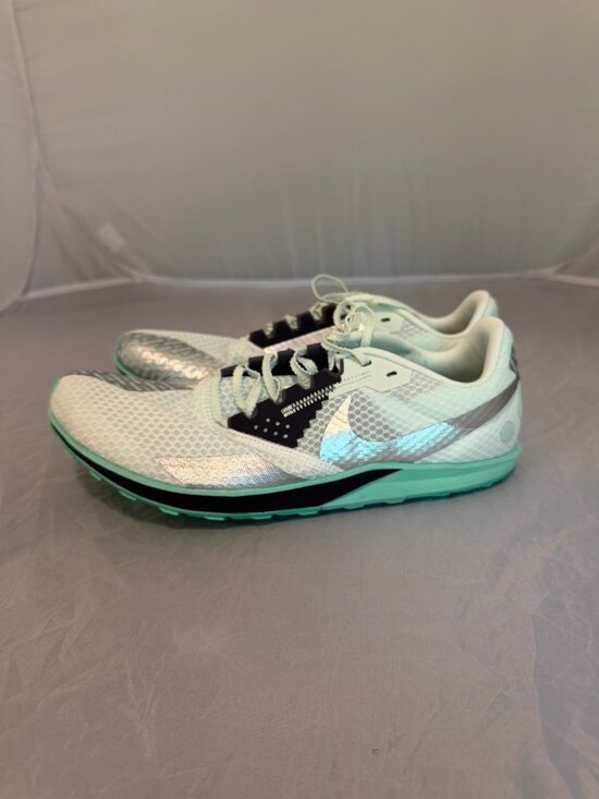 Nike Zoom Rival Waffle 6 green spikeless cross country shoe men sz 10 DX7998 300